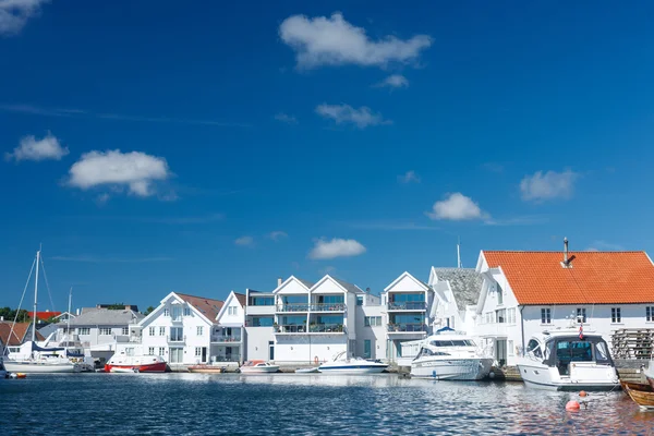 Norveç'te skudeneshavn Köyü — Stok fotoğraf