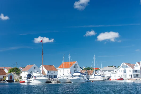 ノルウェーの skudeneshavn 村 — ストック写真