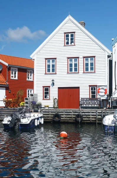 Skudeneshavn village in Norway Royalty Free Stock Images