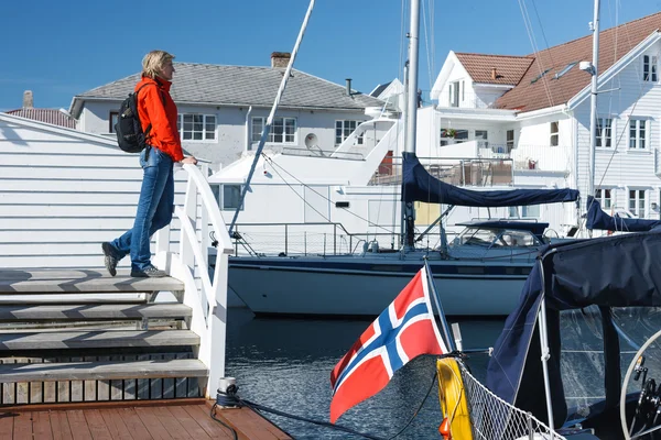 Pueblo de Skudeneshavn en Noruega —  Fotos de Stock