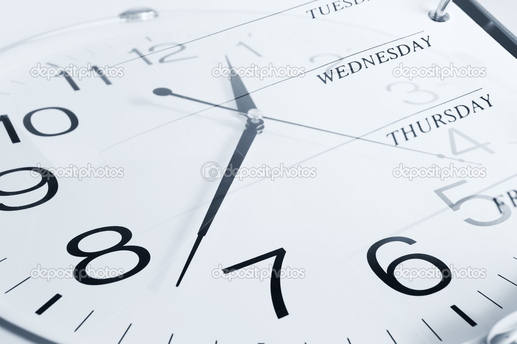 Clock and week days