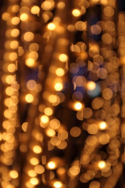 Gold festive lights — Stock Photo, Image