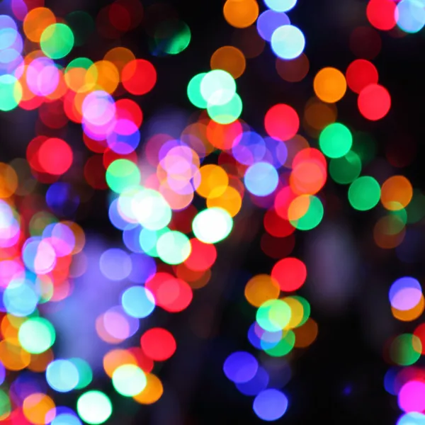 Blurred lights of christmas tree — Stock Photo, Image