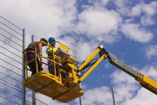 Trabajadores de la construcción — Foto de Stock