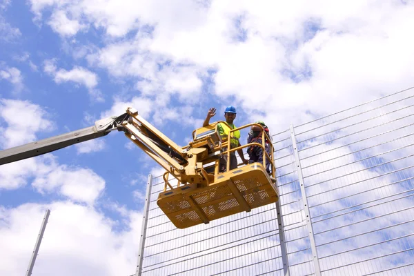 Trabalhadores da construção — Fotografia de Stock