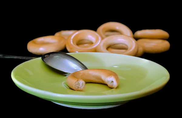 Crispy bagels for tea — Stock Photo, Image