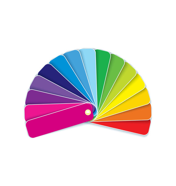 Swatches in rainbow vector