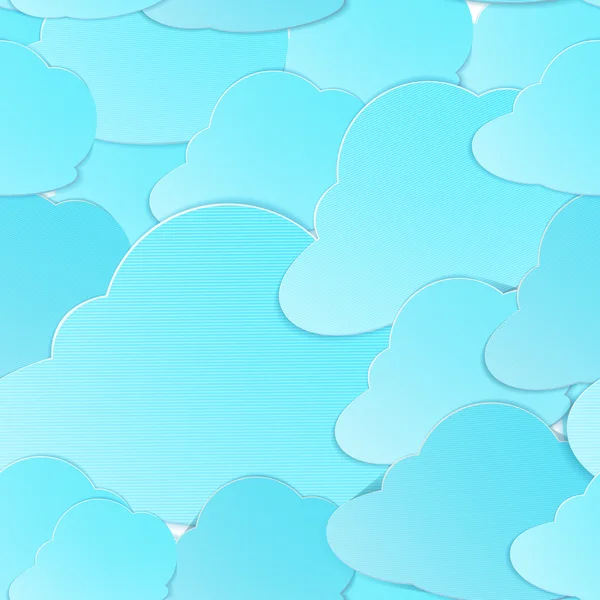 Clouds seamless vector — Stock Vector