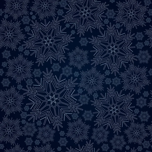 Snowflake background seamless vector — Stock Vector