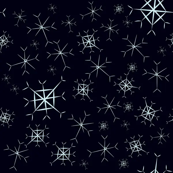 Snowflake seamless vector — Stock Vector