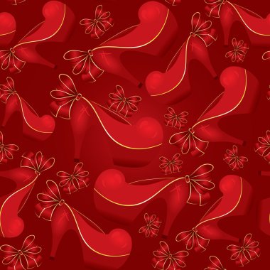 Kırmızı Ayakkabı sorunsuz vektör