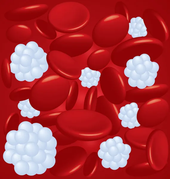Vektorové typy krevních buněk — Stockový vektor