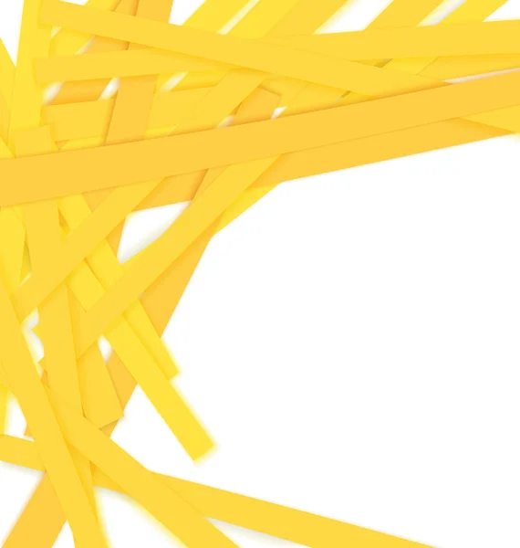 Vector de papel amarillo triturado — Vector de stock