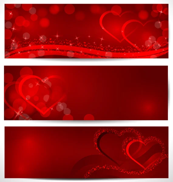 parlayan kalpler afiş vektör