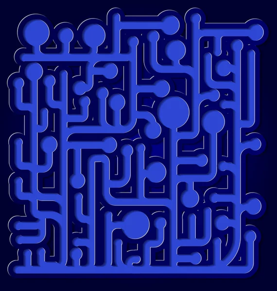 ブルー純抽象的な 3d ベクトル — ストックベクタ