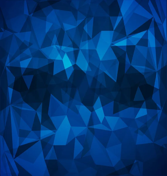 Polygone bleu abstrait — Image vectorielle