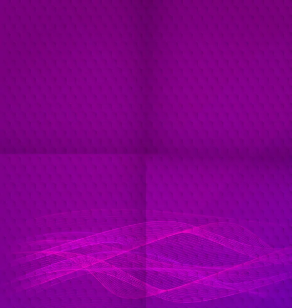 Abstrakte violette Wellen mit Falten — Stockvektor