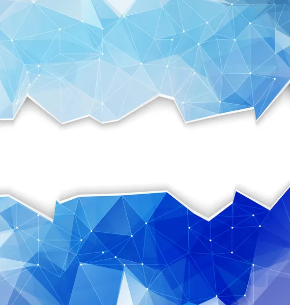 kopya alanı ile mavi poligonal Mozaik