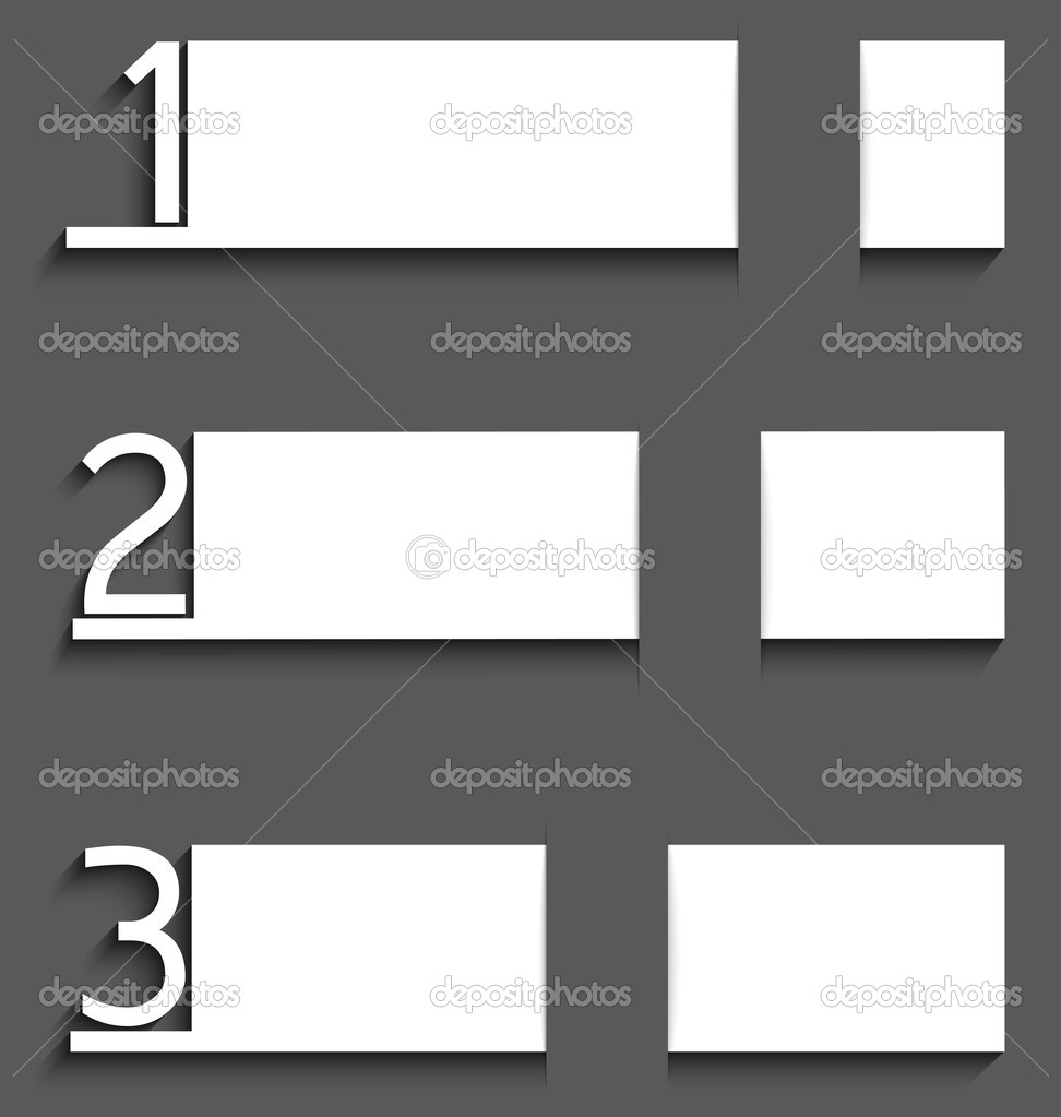 Infographic white paper with numbers Stock Vector by ©Zebra-Finch 46297249