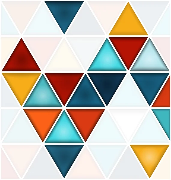Trianglar bakgrund med vit kopia utrymme — Stock vektor