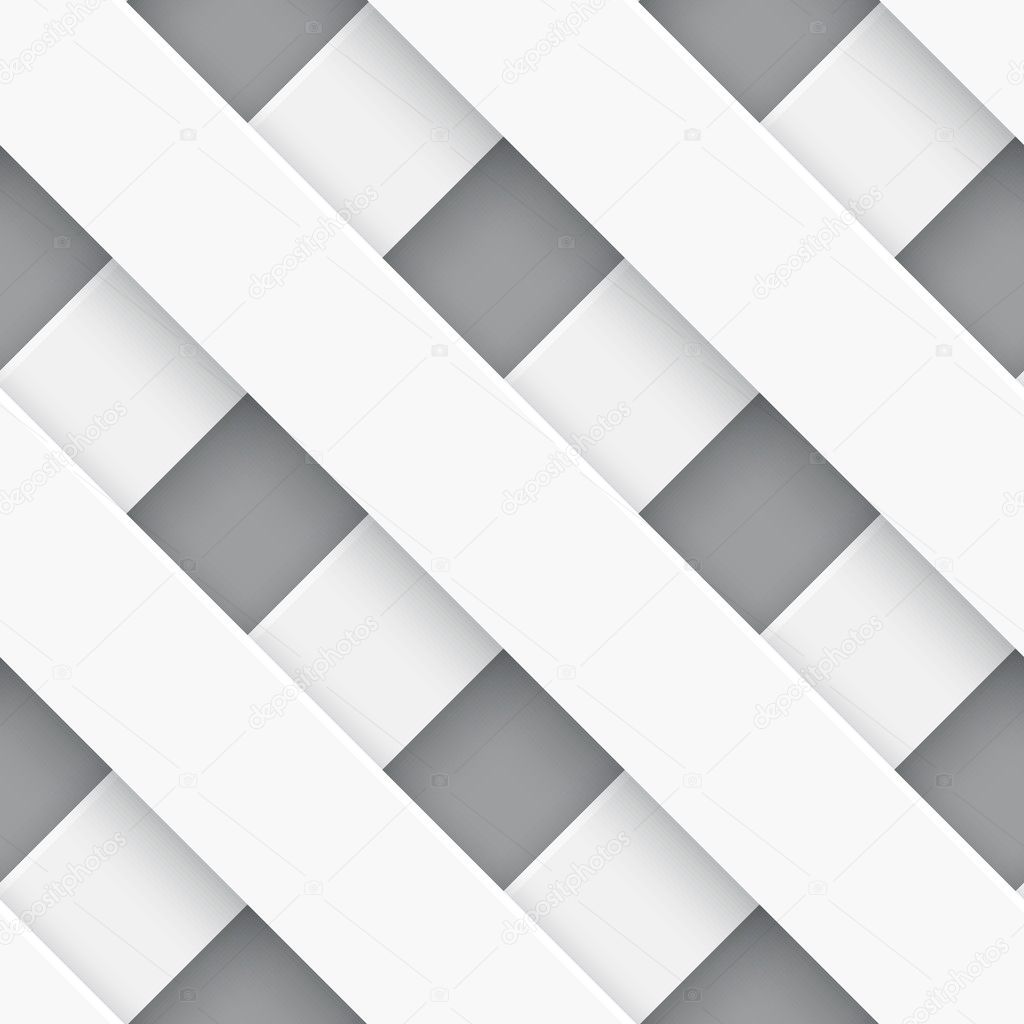 Seamless white fence on gray