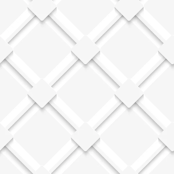 White lines and squares layered — Stock Vector