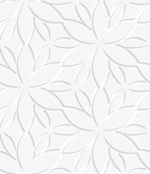 Біла квіткова перфорована безшовна Ліцензійні Стокові Ілюстрації