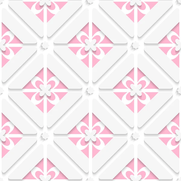 Diagonal pink floristic pattern — Stock Vector