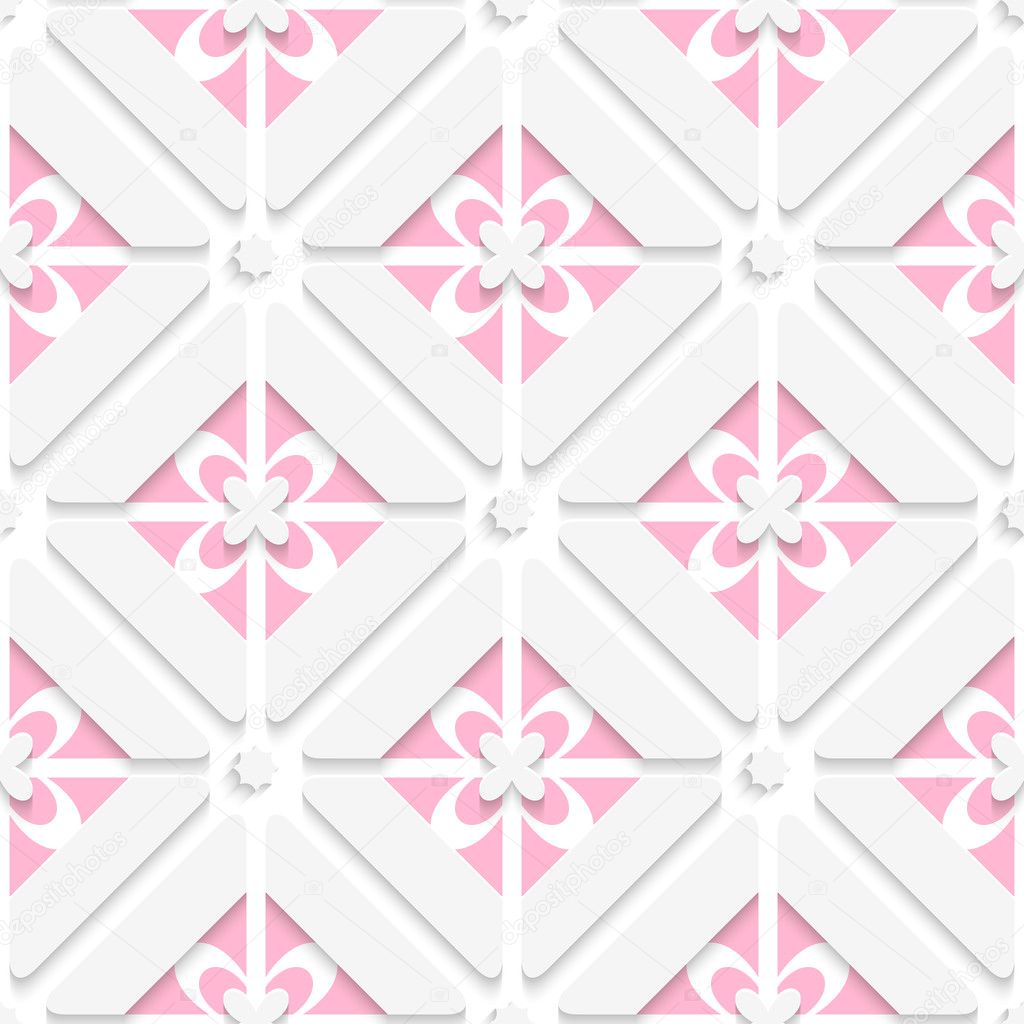 Diagonal pink floristic pattern