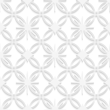 kesintisiz beyaz ayrıntılı süsleme