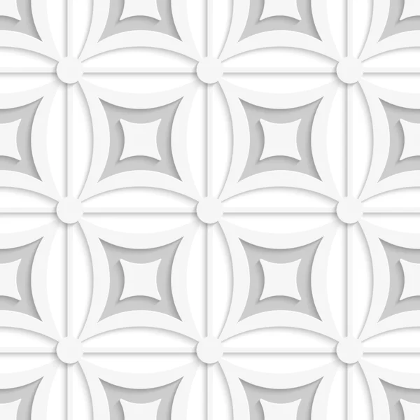 正方形の幾何学的な白とグレー パターン — ストックベクタ