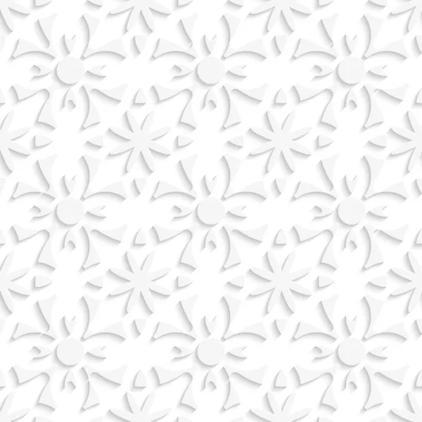 basit geometrik beyaz çiçekler sorunsuz repainting