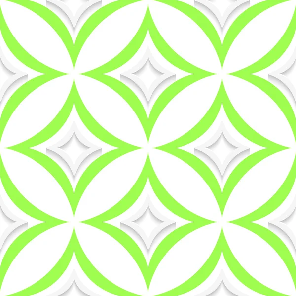 Losanges pointus blancs et verts sans couture — Image vectorielle