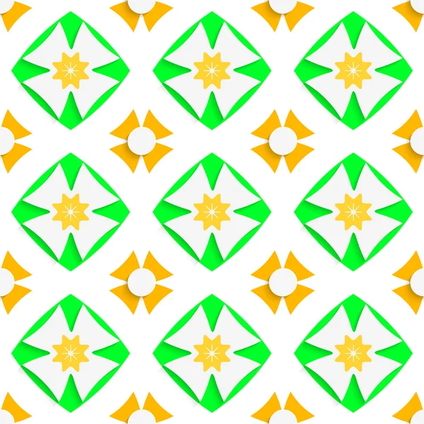 Λευκή σταυροί και πράσινη και πορτοκάλι — Διανυσματικό Αρχείο