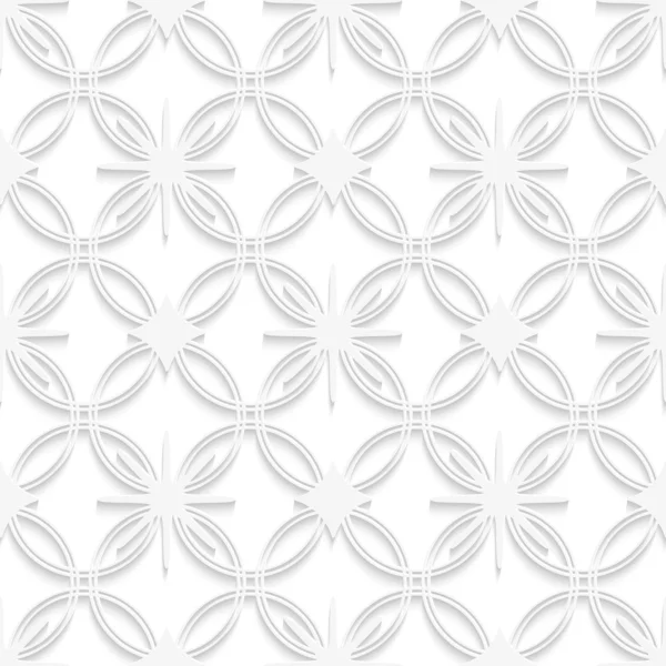 White detailed ornament seamless — Stock Vector