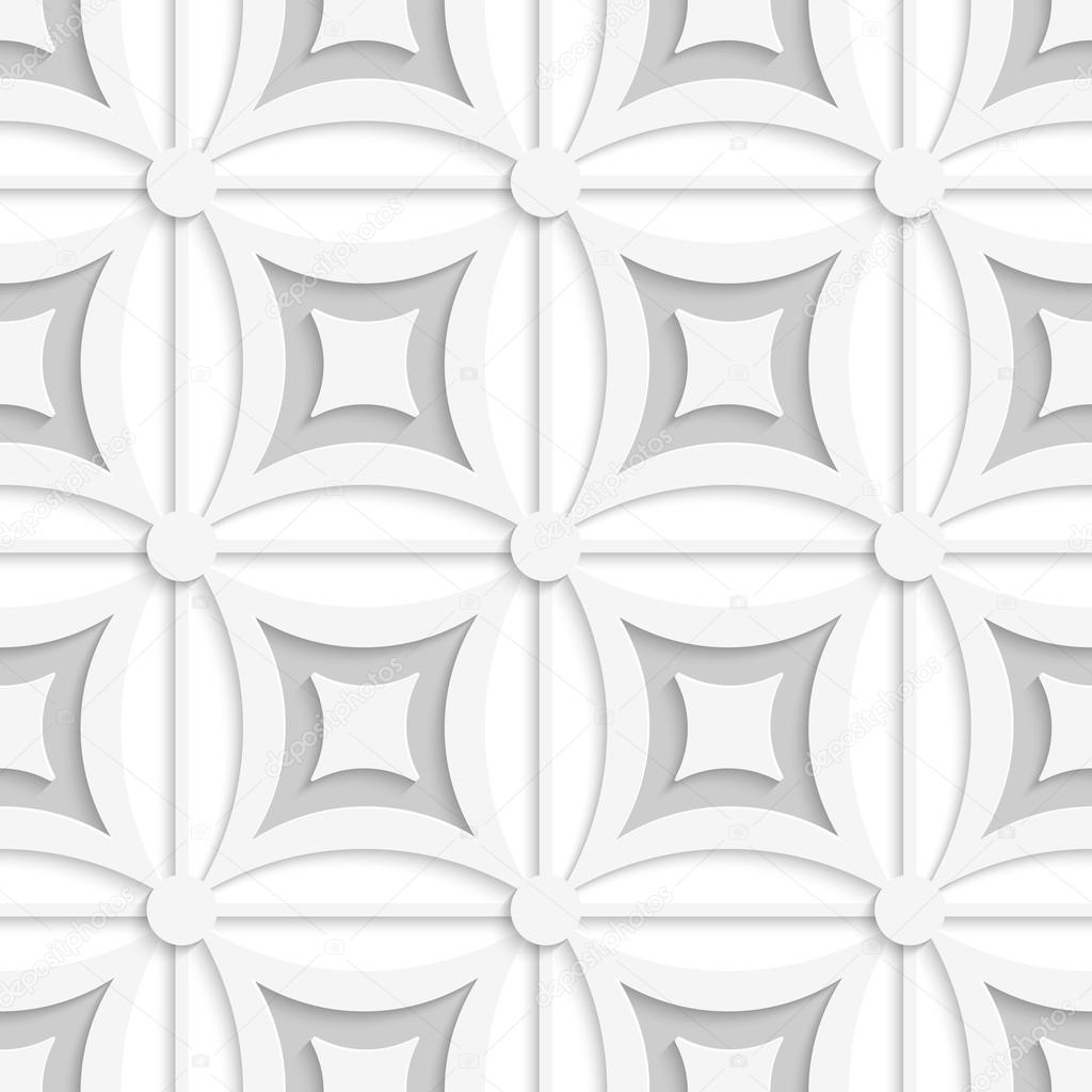 Geometric white and gray pattern with squares