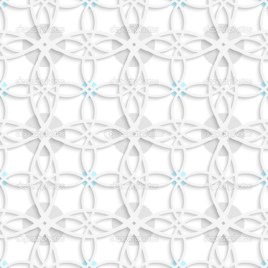 Geometrical pattern with gray and blue dots