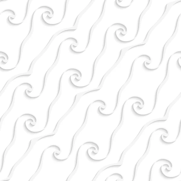 Witte gebogen lijnen en swirls — Stockvector