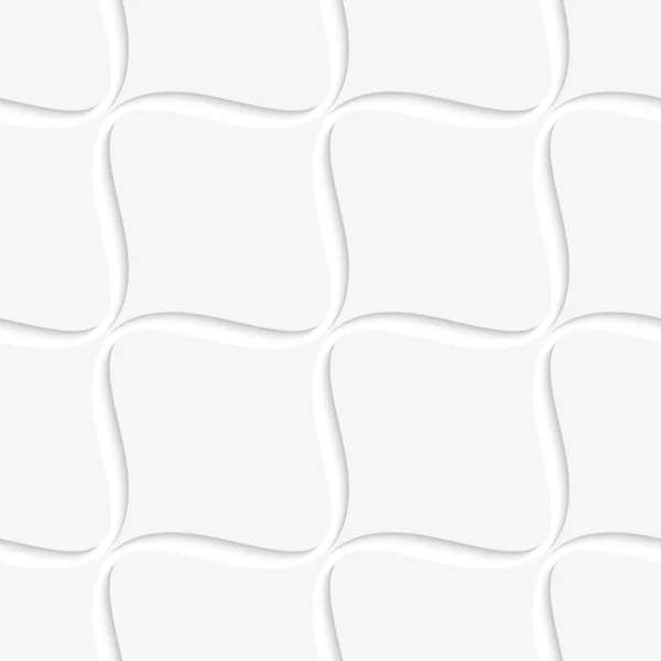 Beyaz çapraz dalgalı kareler seamless modeli
