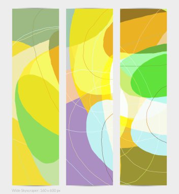 Asgari moda tarzında bir grup vektör soyut yaratıcı arka plan. Sosyal medya için modern şablonlar. Eğlenceli karalama şekli. Soyut geometrik şekilleri ve renkleri olan sanat manzarası.