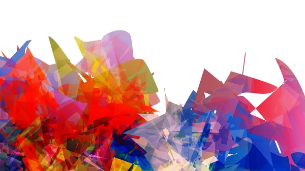 Modèle Coloré Lumineux Abstrait Avec Des Formes Polygonales Aléatoires Sur — Image vectorielle