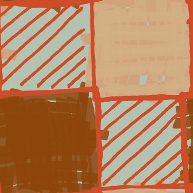 Soyut el çizimi vektör pürüzsüz desen. Çiçek motifleri, kaba acı dokusu, doğal toprak renkleri. Noktalar damlalar işaretleyici fırça darbeleri sanatsal arkaplan oluşturur.