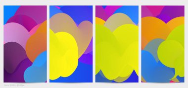 Üç boyutlu sıvı dalgalı şekil. Parlak bulutlu fütüristik arka plan. Soyut müzik dalgalarında canlı gradyan akışı. Dinamik sıvı doku. Moda post tasarımı için yaratıcı vektör şablonu.