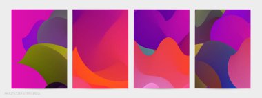 Üç boyutlu sıvı dalgalı şekil. Parlak bulutlu fütüristik arka plan. Soyut müzik dalgalarında canlı gradyan akışı. Dinamik sıvı doku. Moda uçucu tasarımı için yaratıcı vektör şablonu.