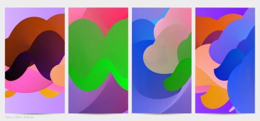 Üç boyutlu sıvı dalgalı şekil. Parlak bulutlu fütüristik arka plan. Soyut müzik dalgalarında canlı gradyan akışı. Dinamik sıvı doku. Moda post tasarımı için yaratıcı vektör şablonu.