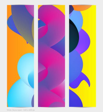 Üç boyutlu sıvı dalgalı şekil. Parlak bulutlu fütüristik arka plan. Soyut müzik dalgalarında canlı gradyan akışı. Dinamik sıvı doku. Moda pankartı tasarımı için yaratıcı vektör şablonu.