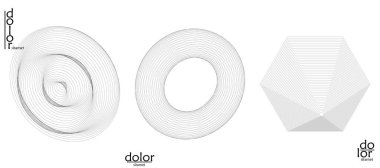 Soyut vektör nesnesi ayarlandı. Geometrik tel çerçeve şeklinin moleküler yapı yapısı. Teknoloji bilgisayar bilimi tasarım elementi. Üç boyutlu dijital modelleme. Optik sanat arkaplanı.