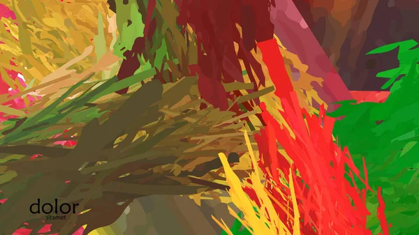 Abstrakte Vektorillustration Mit Bunten Federschichten Helle Mehrfarbige Dimensionale Hintergrund Pinselstrich — Stockvektor
