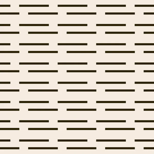 シームレスなベクトルパターン 抽象単純な幾何学的テクスチャ 黄色の古い紙の背景に濃い茶色 レトロな細い線 現代の格子グラフィックデザイン — ストックベクタ