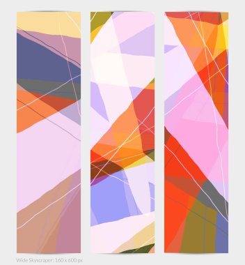 Asgari moda tarzında bir grup vektör soyut yaratıcı arka plan. Sosyal medya için modern şablonlar. Eğlenceli karalama şekli. Soyut geometrik şekilleri ve renkleri olan sanat manzarası.